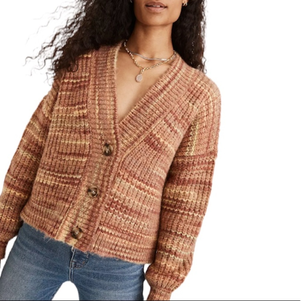 Madewell Cropped Cardigan Sweater NWT